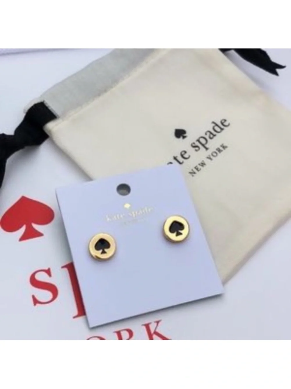 NWT~KATE SPADE~Spot the Spade Stud Earrings